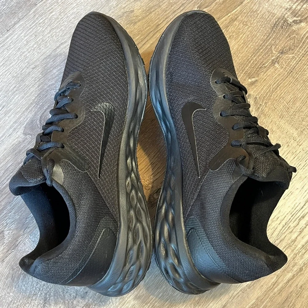 Nike Revolution 6 Next Nature Mens Black Running Shoes DD8475-001 Size 10 Wide